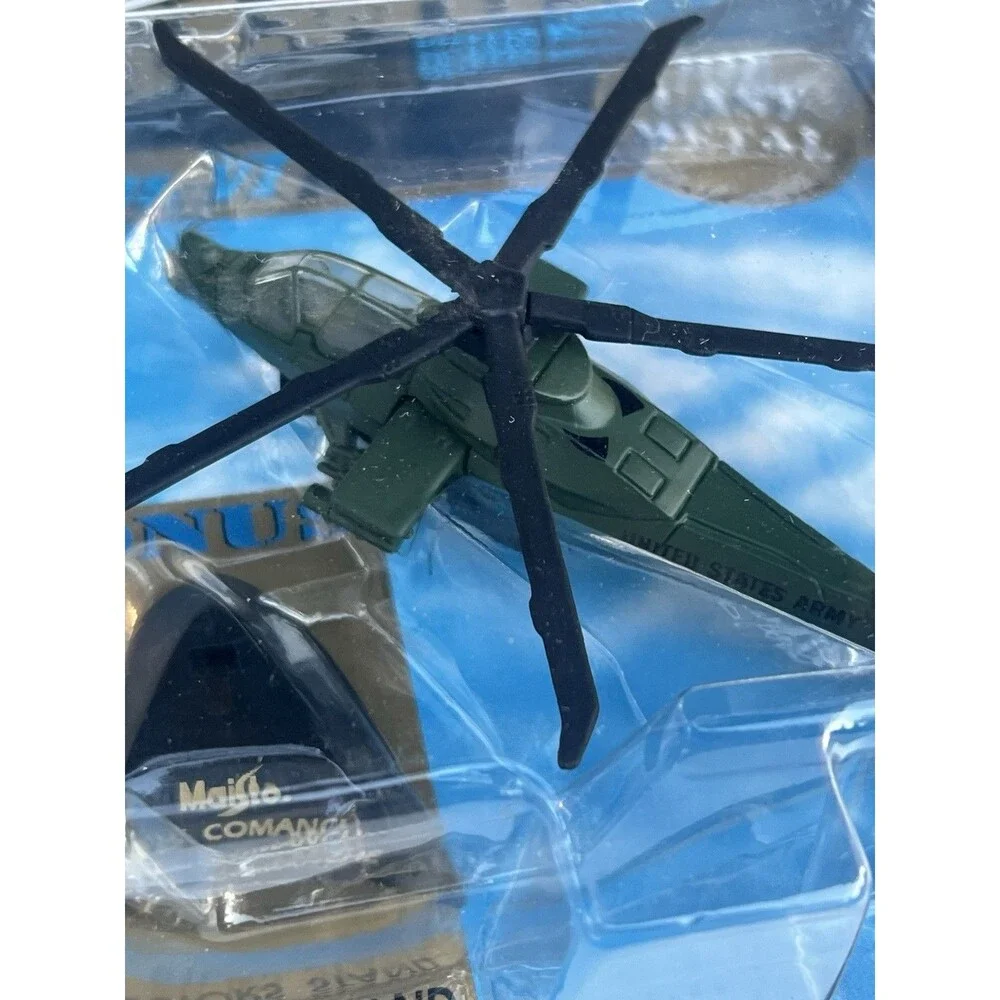 2001 Maisto Tailwinds RAH-66 Comanche US Army Diecast Helicopter Sealed